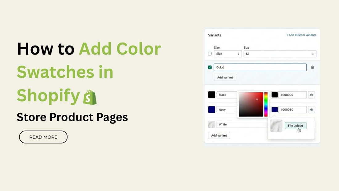  add Color Swatches in Shopify