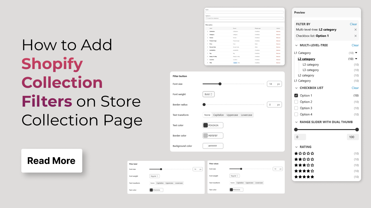 How to Add Shopify Collection Filters on Store Collection Page