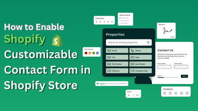 Shopify Customizable Contact Form