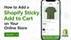 Shopify Sticky Add to Cart 