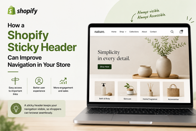 How a Shopify Sticky Header Can Improve Navigation in Your Store