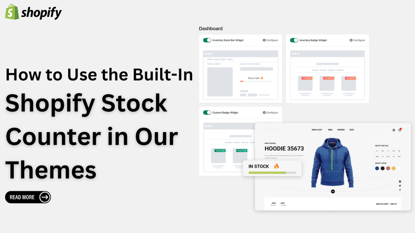 How to Use the Built-In Shopify Stock Counter in Our Themes