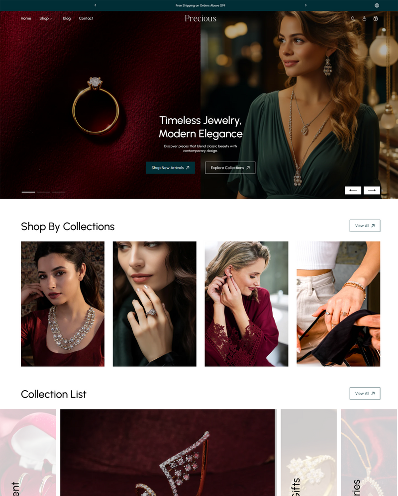 Precious Jewellery Shopify Theme