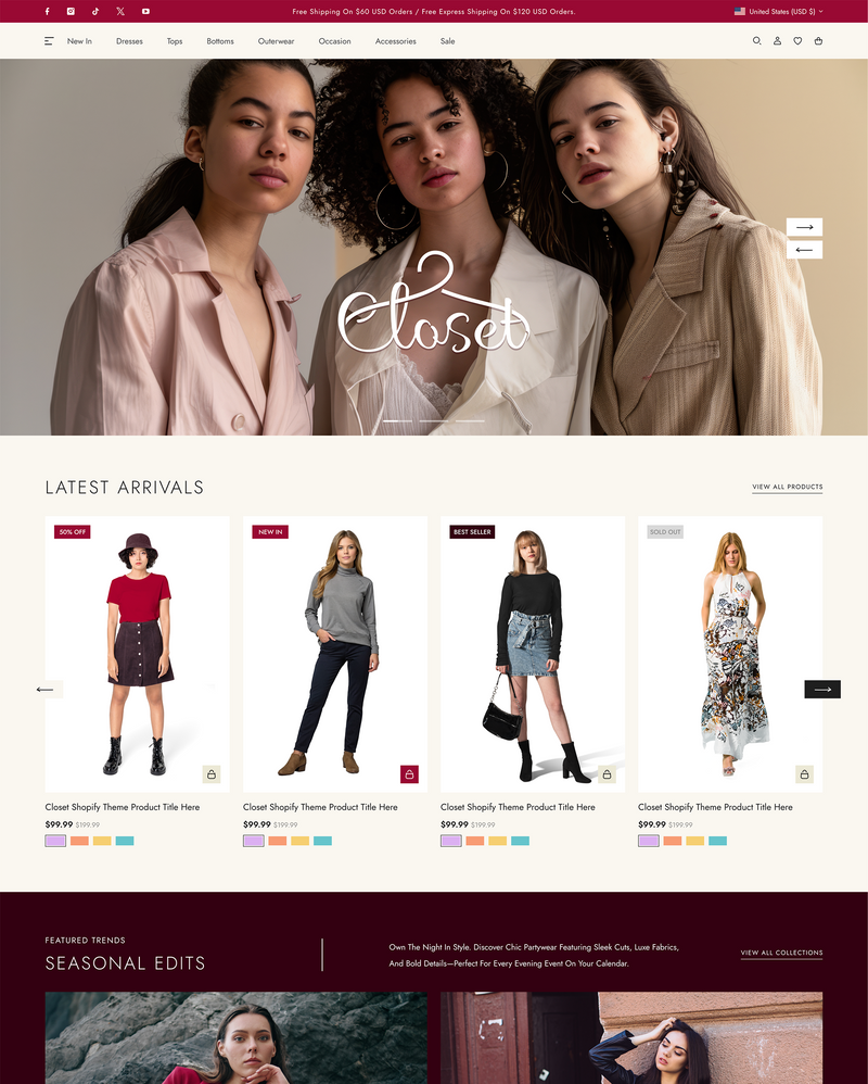 Closet Fashion Shopify Theme