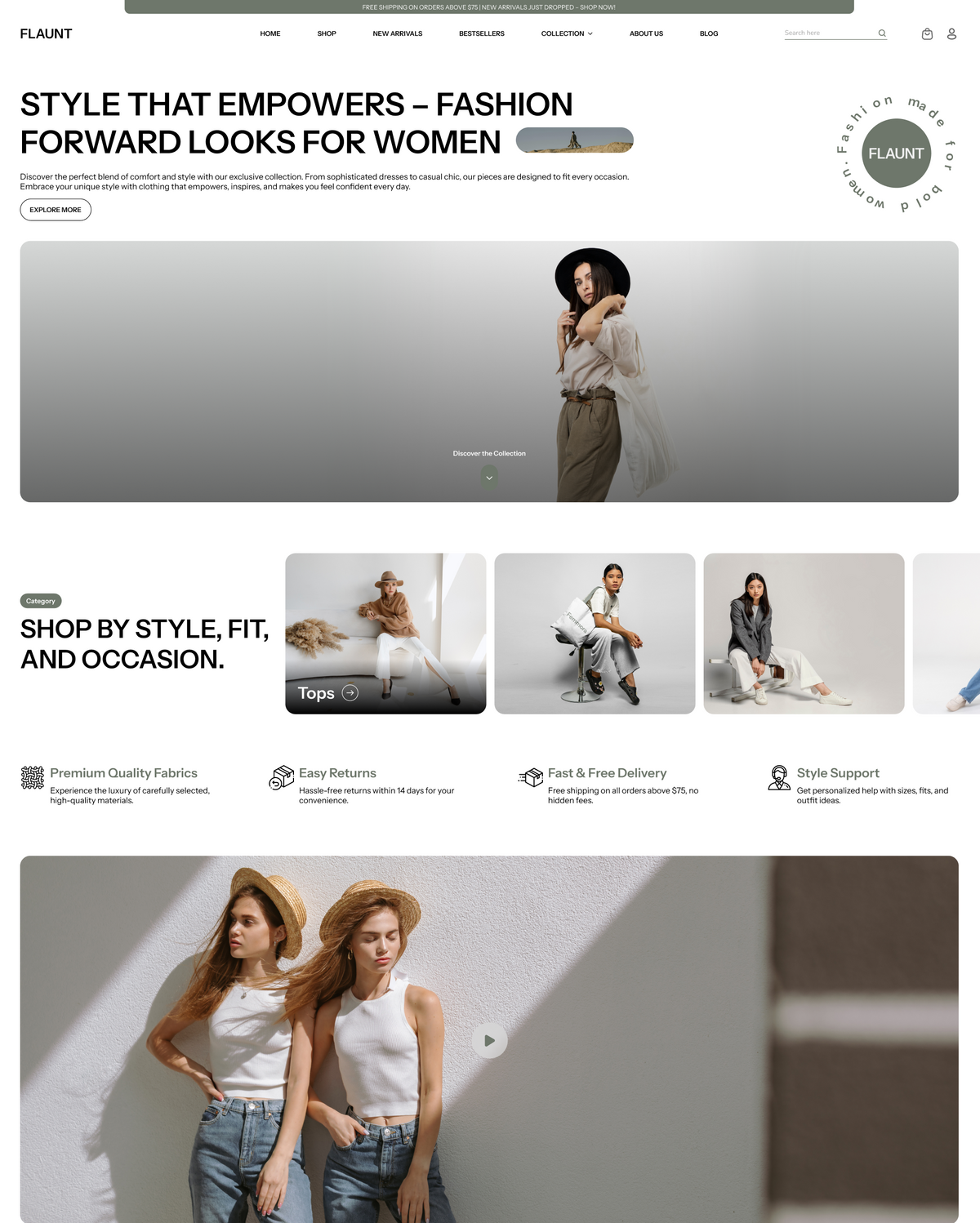 Flaunt Clothing Shopify Theme