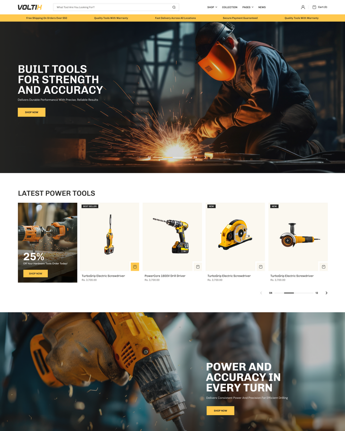 Industrial Shopify Theme