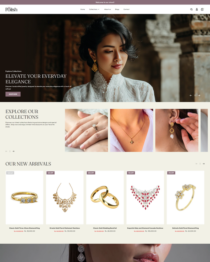 Polish Jewelry Store Shopify Theme