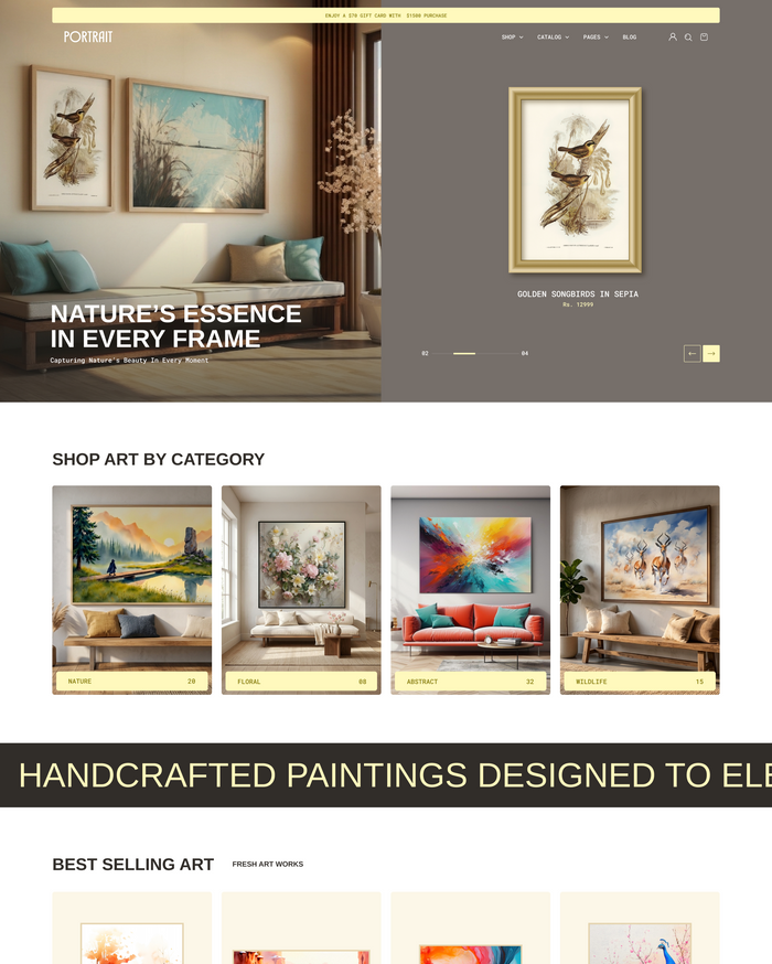 Portrait Art Shopify Theme