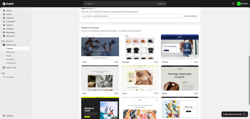 select-shopify-theme