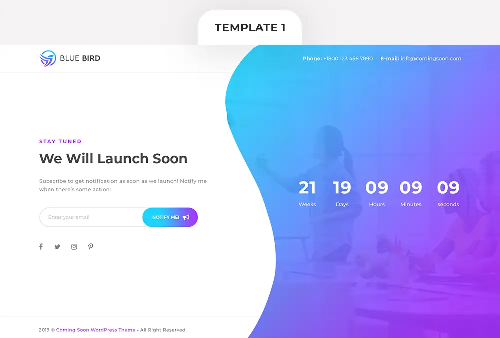 Coming Soon WordPress Theme