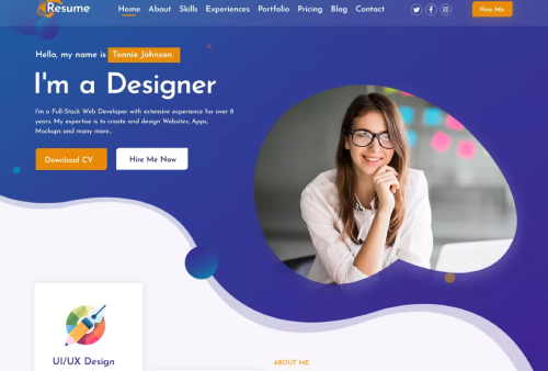 CV-Resume WordPress Theme