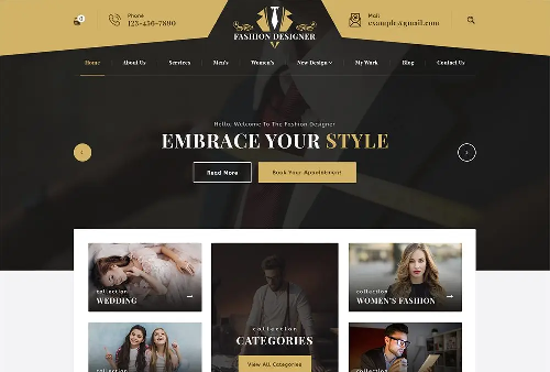 Fashion Designer WordPress Theme