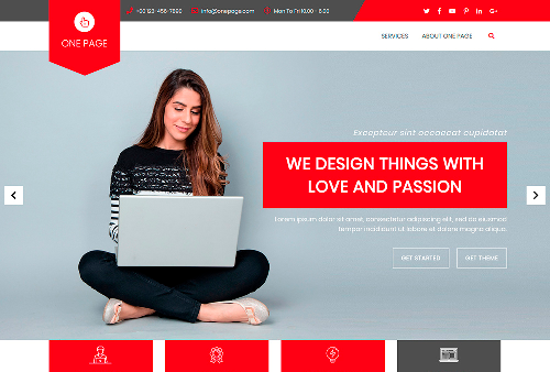 One-Page WordPress Theme