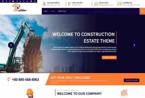Premium Construction WordPress Theme