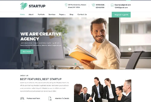 Startup WordPress Theme