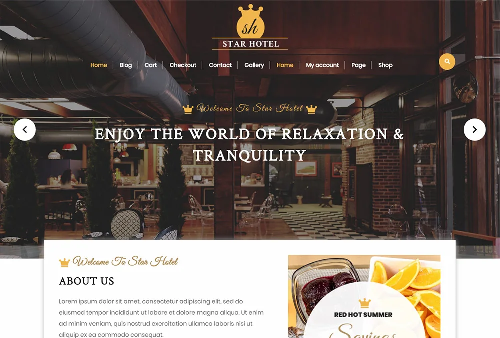 WordPress Hotel Theme