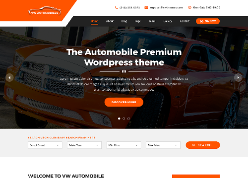 Automobile WordPress Theme 