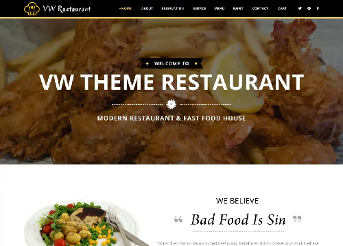 Restaurant WordPress Theme 