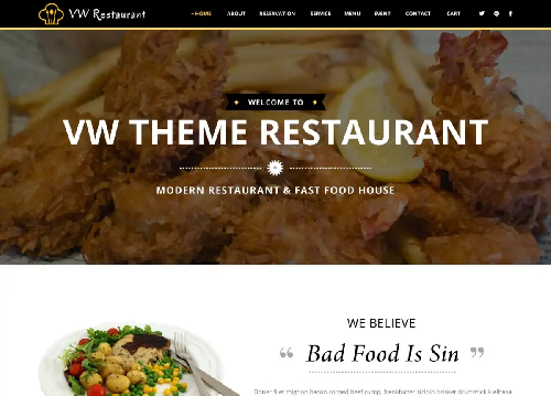Restaurant WordPress Theme