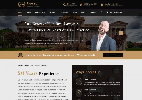 Premium Lawyer WordPress Theme 